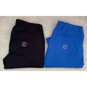 Womens Koi Lite Lot 2 Pair Nurse CNA Scrub Pants Blue Black Sz Medium